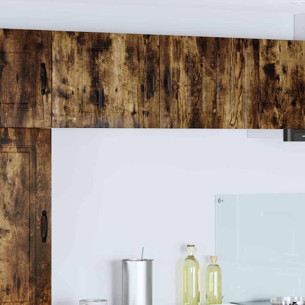 Küchenhängeschrank 2 pcs Geräucherte Eiche 50 x 31 x 40 cm